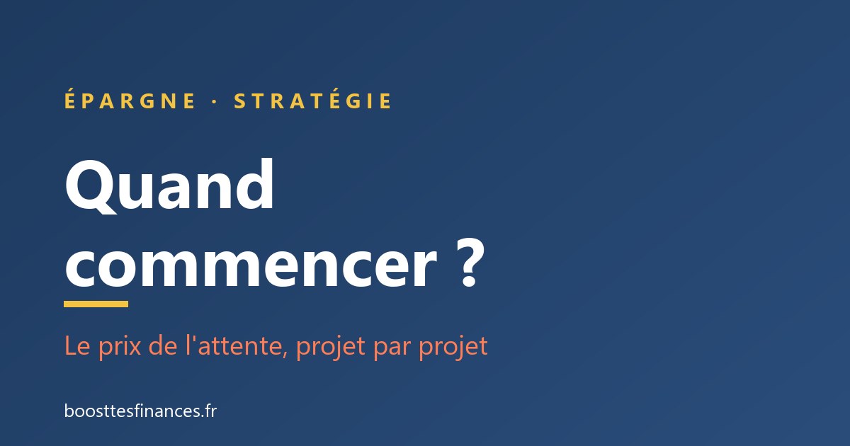 Quand commencer à préparer chaque projet de vie